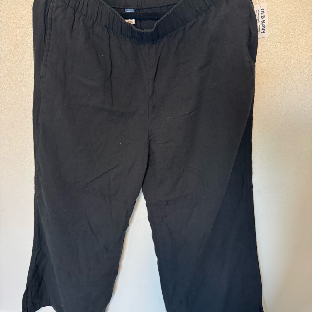 Old Navy women’s Relaxed linen high waisted pants size medium